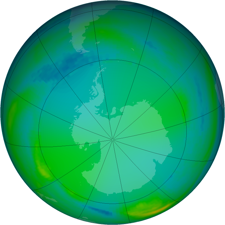 Ozone Map 1991-07-02
